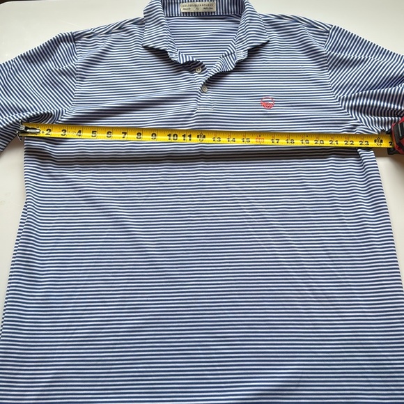 Holderness & Bourne Blue Striped Polo Shirt - Picture 7 of 9